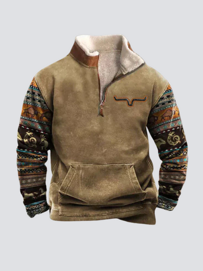 Brendy | Trendy quarter-zip sweater for men