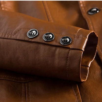 Royal | Trendy stylish warm leather jacket for men