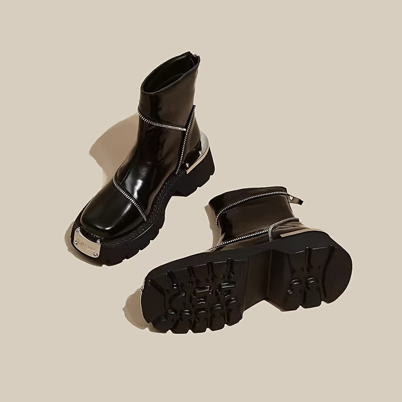 Ava - Luxury Mid Heel Ankle Boots