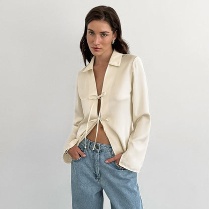 Onni | Satin blouse for beautiful women