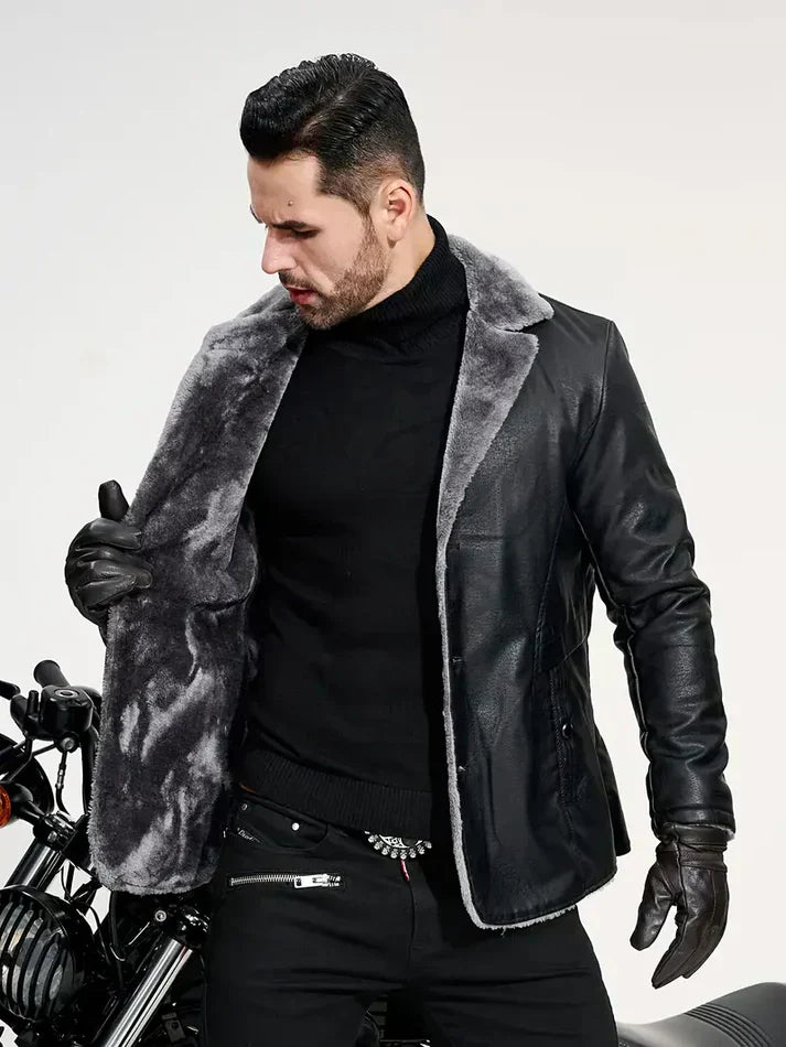 Banks | Fashionable faux leather jacket for men