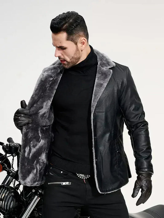 Banks | Fashionable faux leather jacket for men