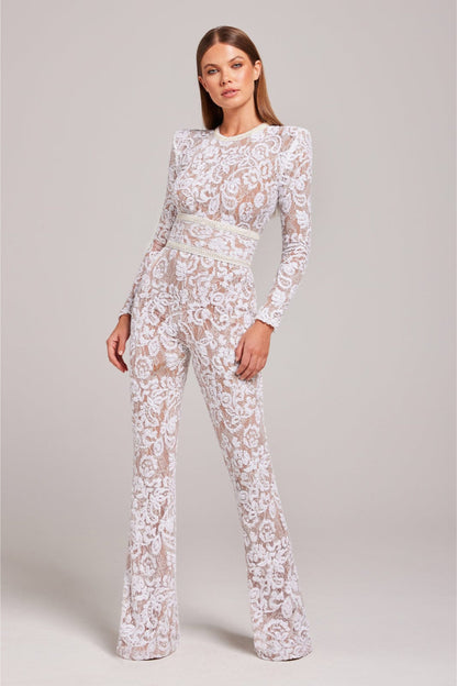 Regina™ - Luxurious Jumpsuit with Elegant Lace Details