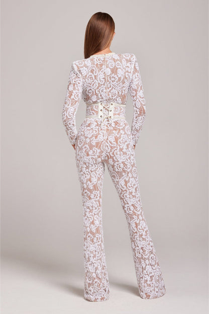 Regina™ - Luxurious Jumpsuit with Elegant Lace Details
