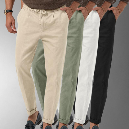 Vincent | Perfect Linen Trousers for Men