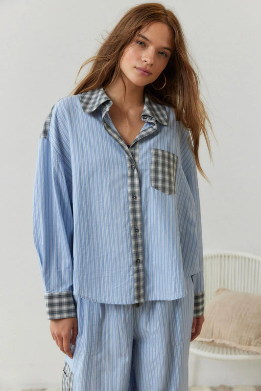2-piece casual pajama set - relaxed women's sleepwear