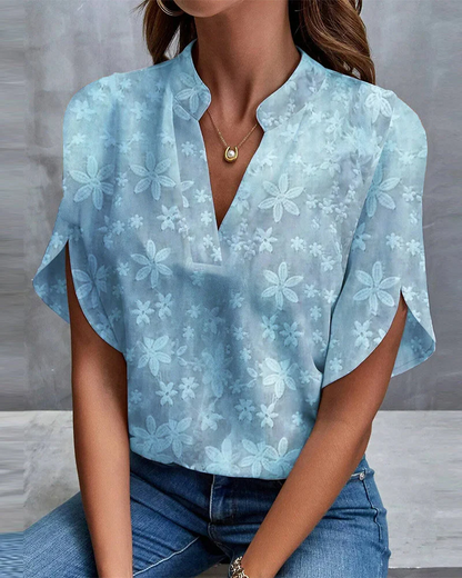 Ema | Women's blouse with floral print
