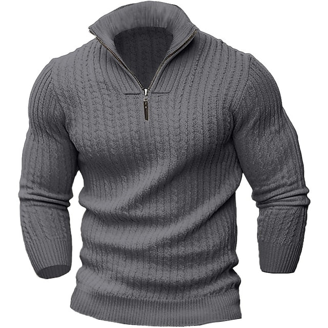 Dareen | Trendy zippered sweater for men