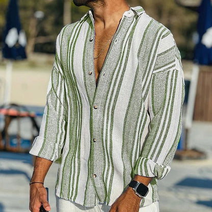 Finn | Men's Striped Summer Blouse 