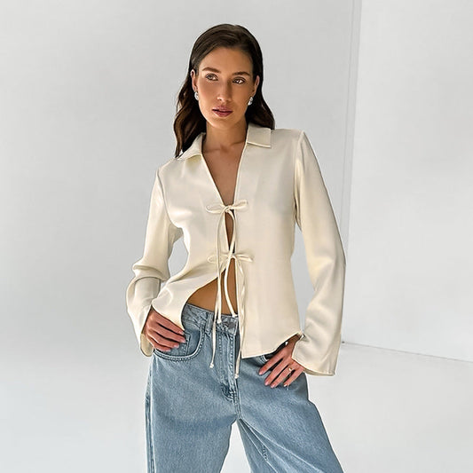Onni | Satin blouse for beautiful women