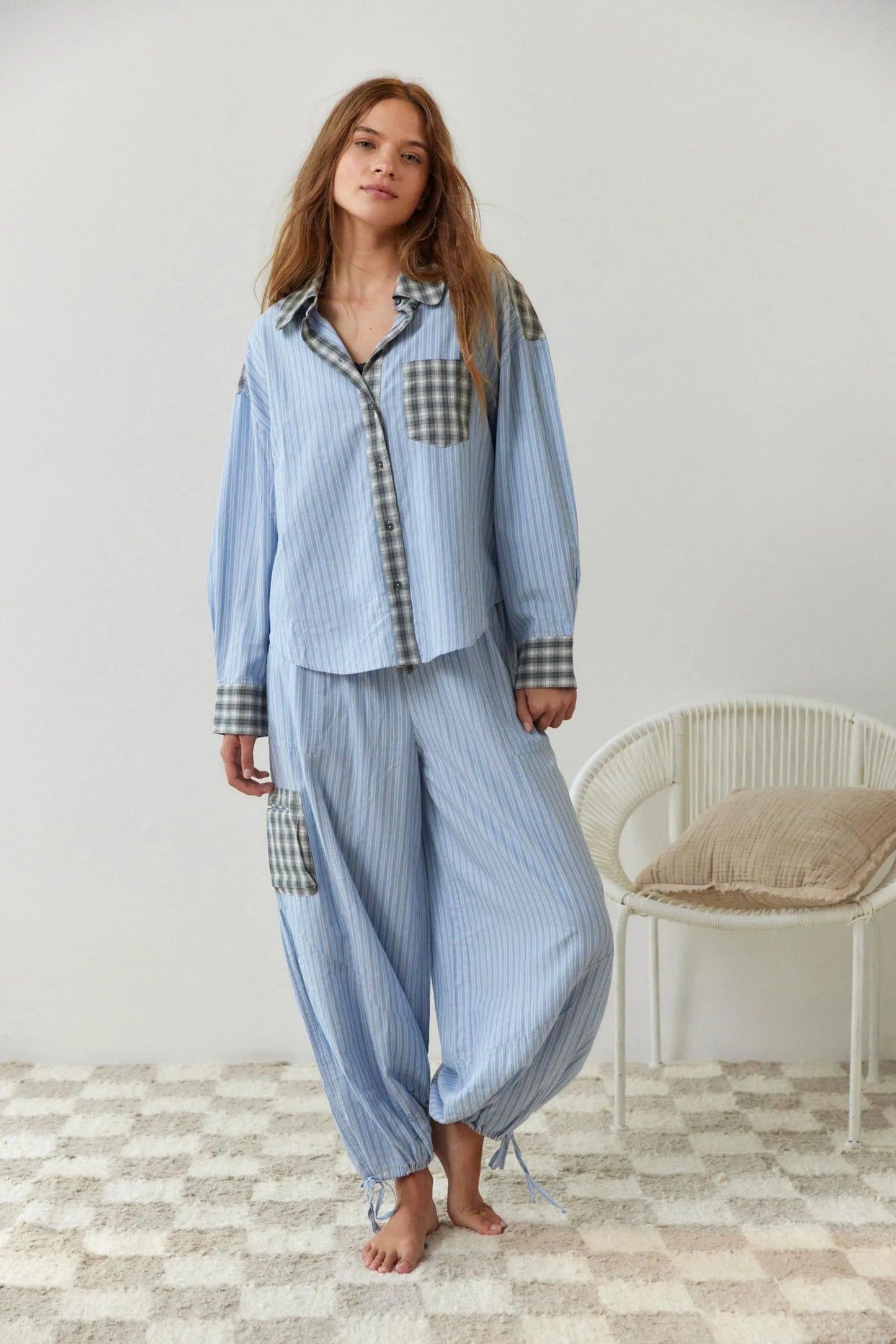 2-piece casual pajama set - relaxed women's sleepwear