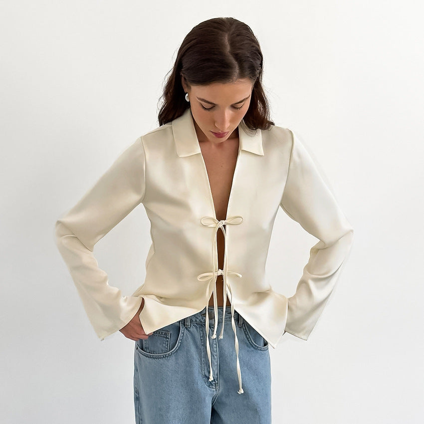 Onni | Satin blouse for beautiful women