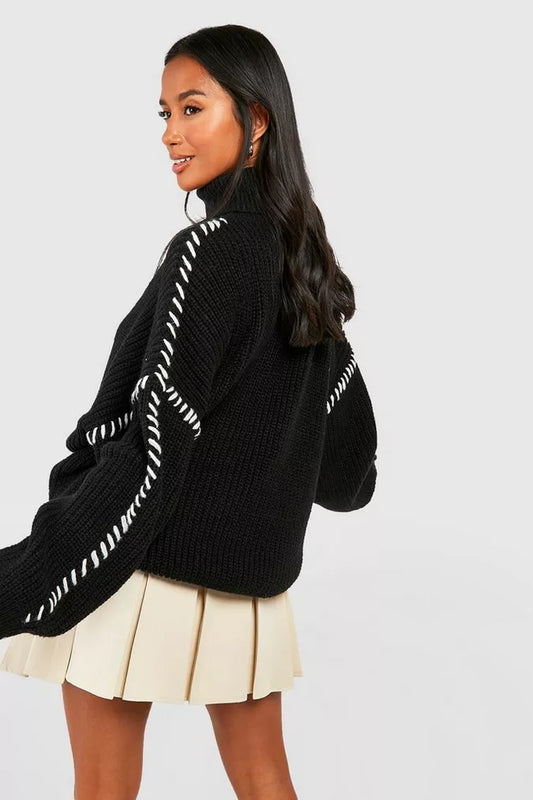 Lily | Trendy Petite Sweater Ladies Cream
