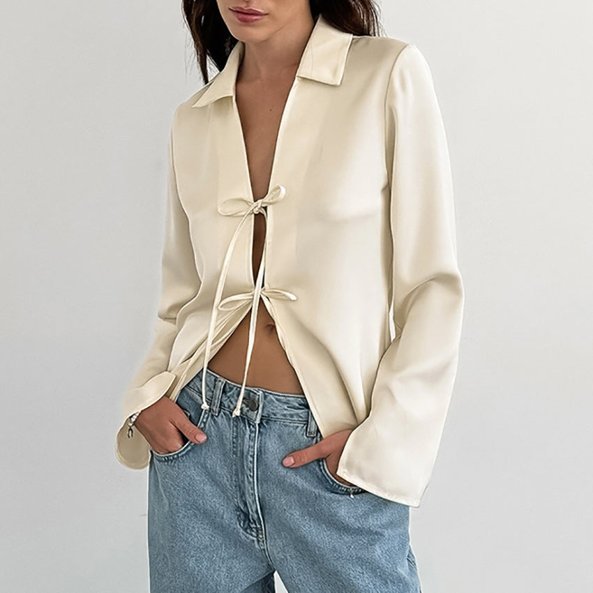 Onni | Satin blouse for beautiful women