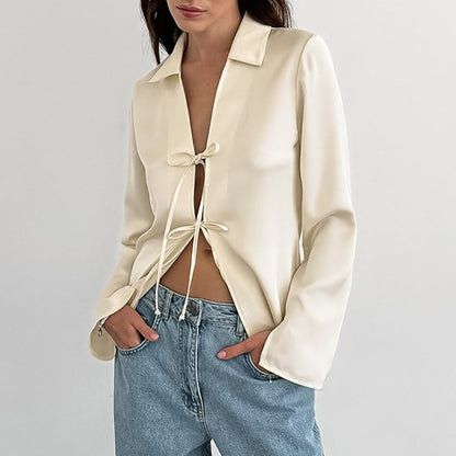 Onni | Satin blouse for beautiful women