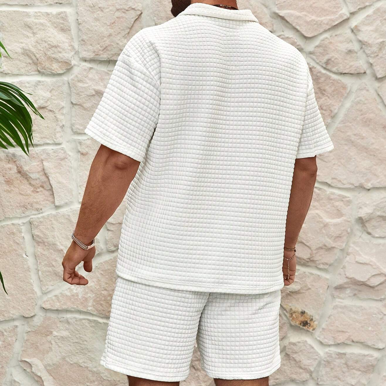 Jacket | Half-Zip Summer Set Checkered Pattern 