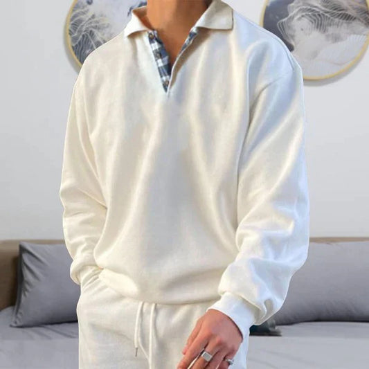 Men's Casual Polo Sweater | Ocean