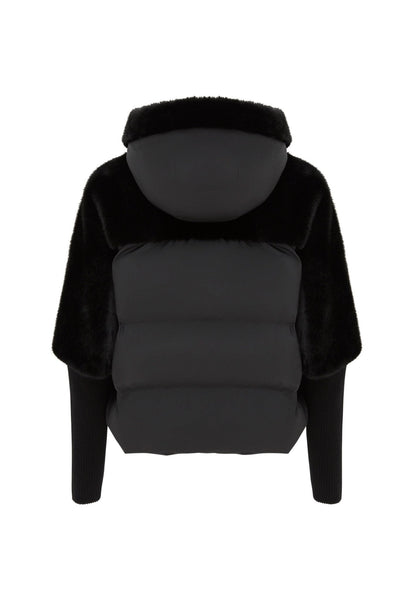 Celeste™ | Oversized Faux Fur Jacket - Black