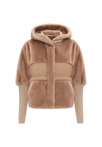 Celeste™ | Oversized Faux Fur Jacket - Beige