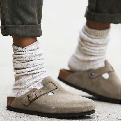 Eudoxia™ - Premium Unisex Leather Slippers/Sandals | Style and quality in one 
