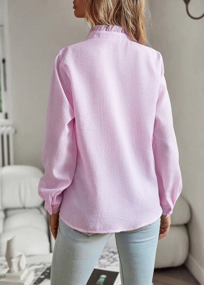 Casual blouse with ruffles | Onni