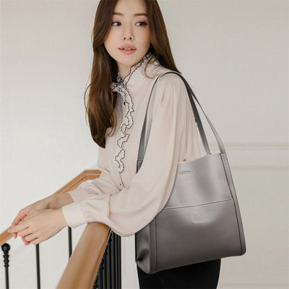 Macy's™ Leather Shoulder Bag | Timeless Design