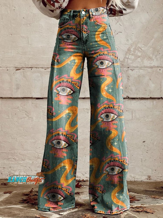 Vision™ High Waist Print Jeans