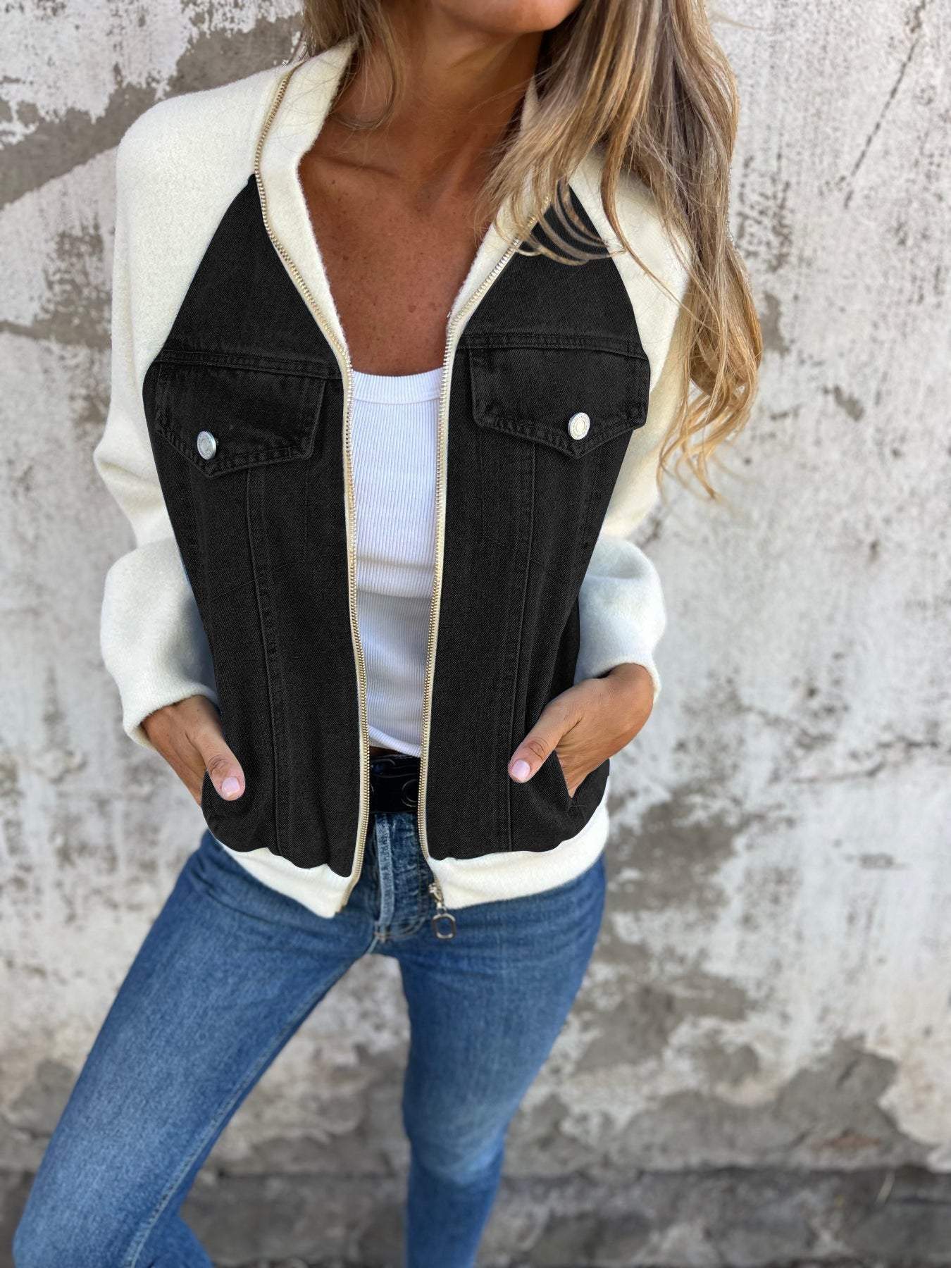 Gina - Elegant Comfortable denim jacket 