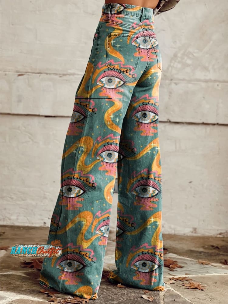 Vision™ High Waist Print Jeans