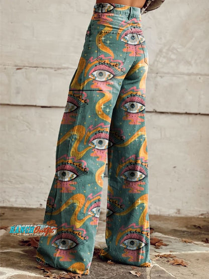 Vision™ High Waist Print Jeans
