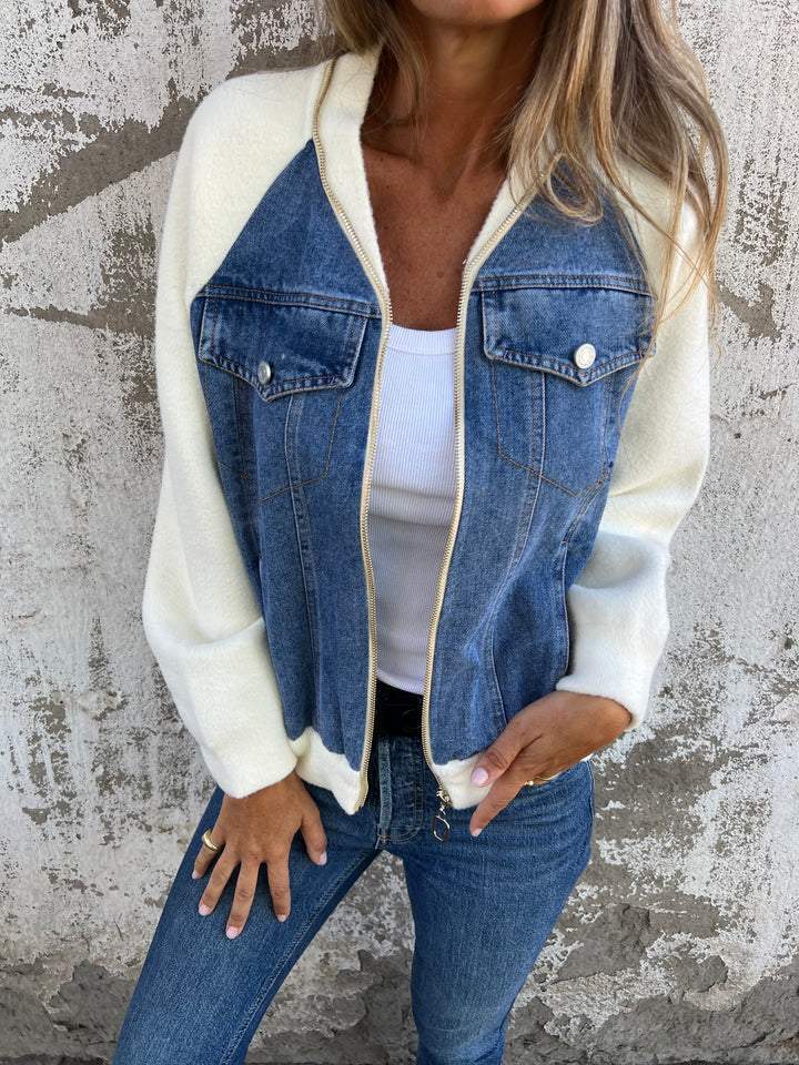Gina - Elegant Comfortable denim jacket 