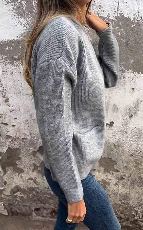 Audrey | Zipper Knitted Cardigan for Women