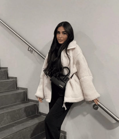 Azha | Soft and warm teddy fleece jacket