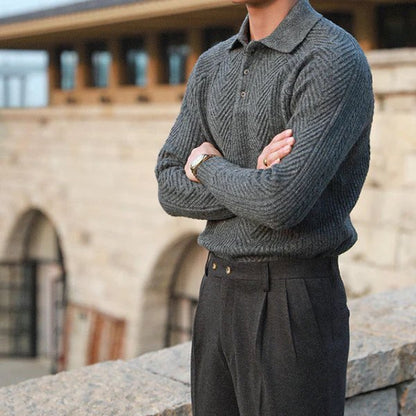 Carlos | Trendy knitted polo for men