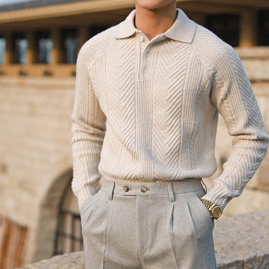 Carlos | Trendy knitted polo for men
