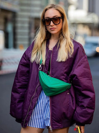 Harper | Trendy Oversized Bomber Jacket for Women