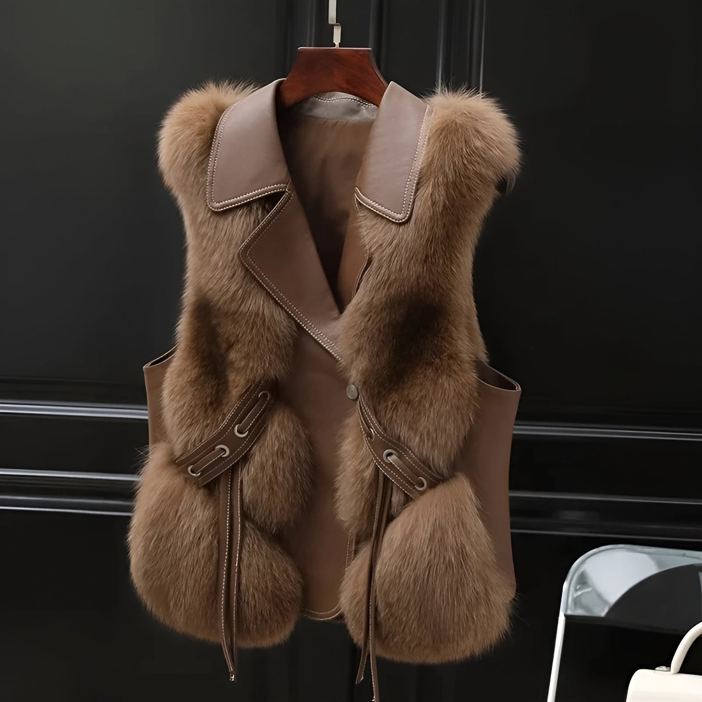 Mila | Luxurious Arctic fur bodywarmer for women