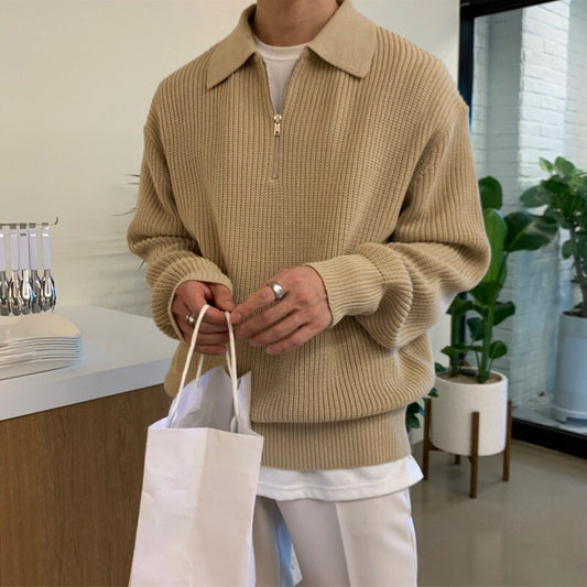 Roy | Perfect Men's V-Neck Zip Polo