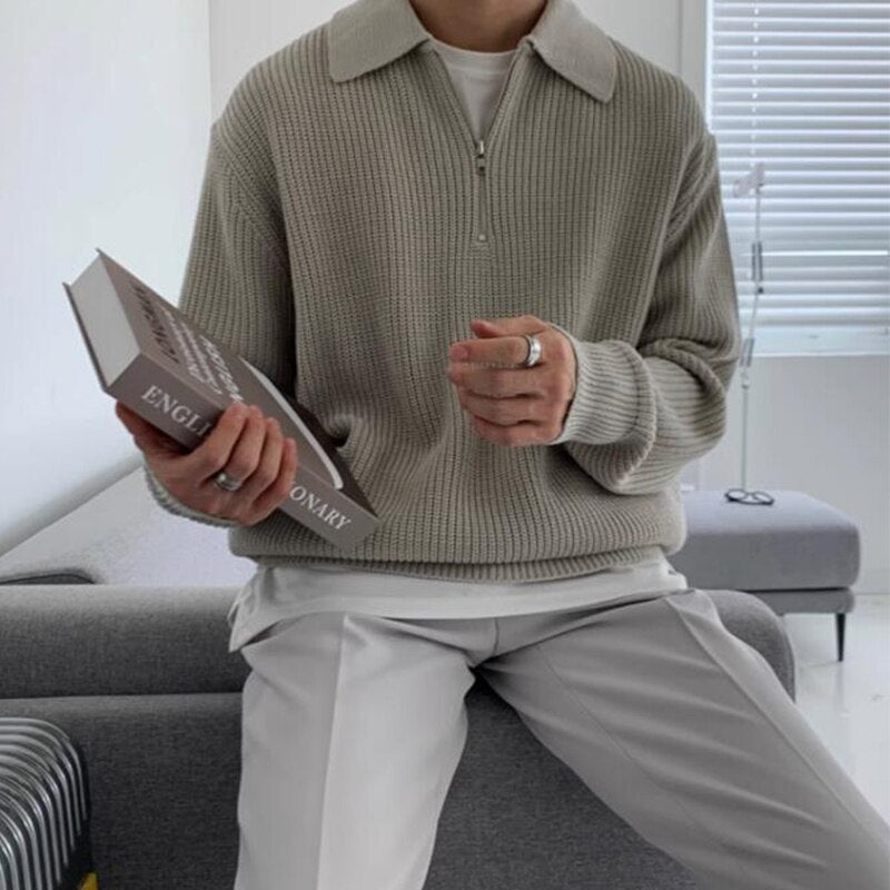 Roy | Perfect Men's V-Neck Zip Polo