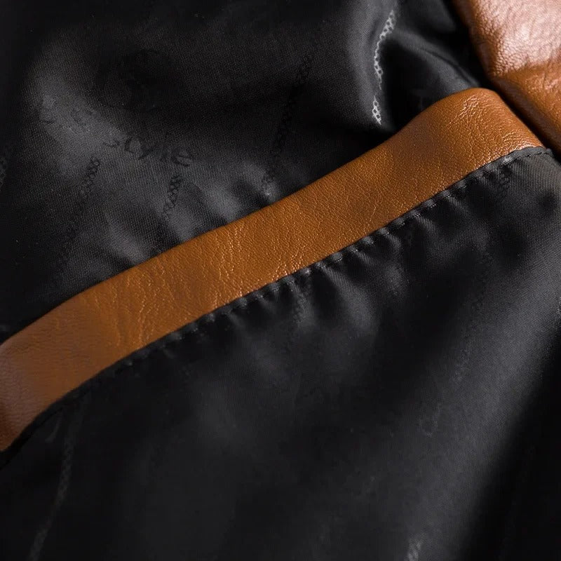 Royal | Trendy stylish warm leather jacket for men