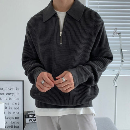 Roy | Perfect Men's V-Neck Zip Polo