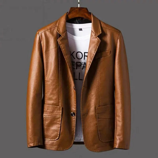 Royal | Trendy stylish warm leather jacket for men