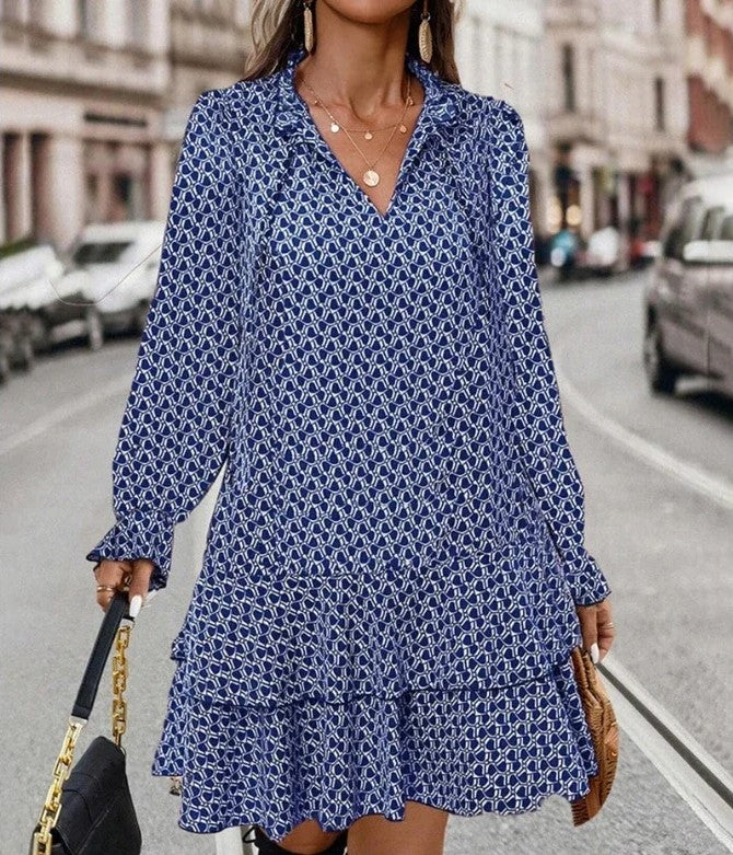 Jeanette | Trendy Dress with Pattern