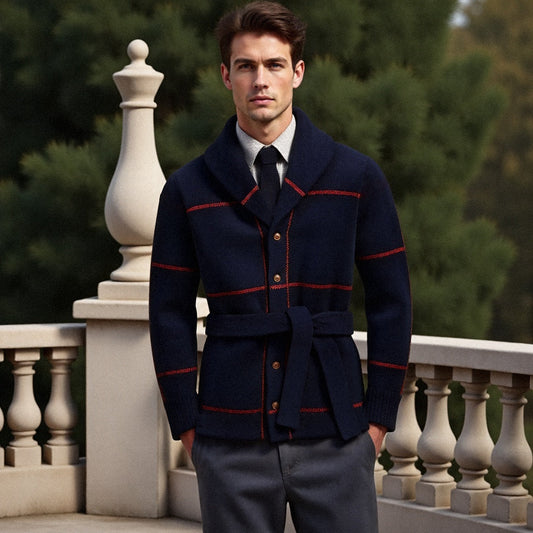 Beaumont™: Luxury Knitted Sweater Jacket with Belt