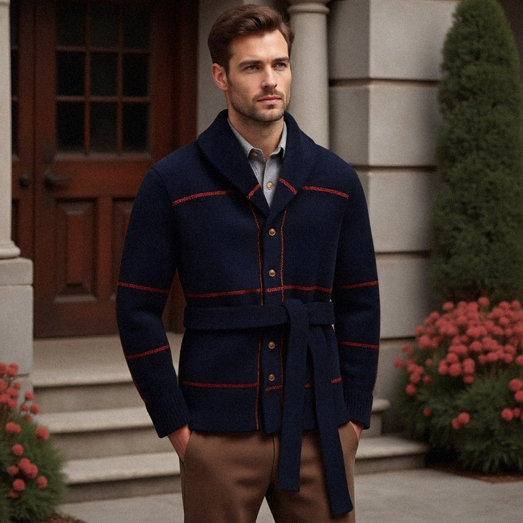 Beaumont™: Luxury Knitted Sweater Jacket with Belt