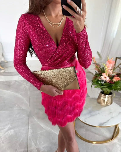 Alessia™ - Fringe Cocktail Dress