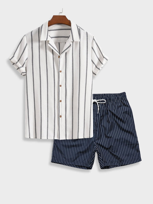 Cas | Men's Summer Striped Set 