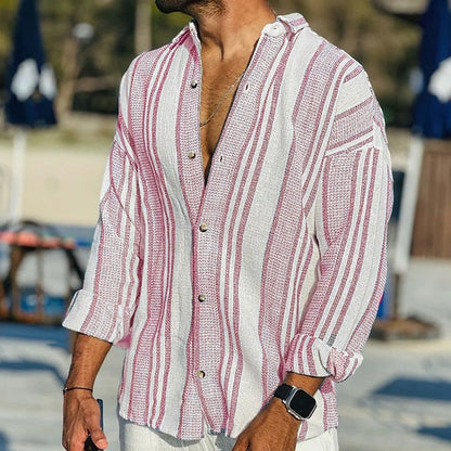 Finn | Men's Striped Summer Blouse 