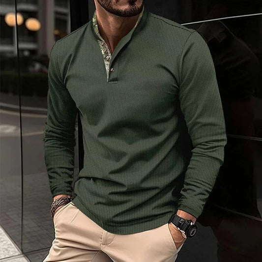Alex | Stylish Long Sleeve Polo for Men