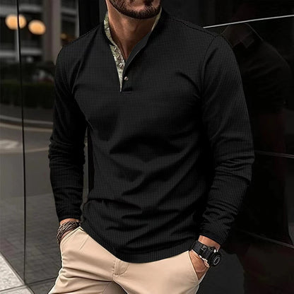 Alex | Stylish Long Sleeve Polo for Men